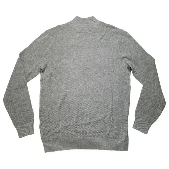 Club Room Soft Grey Heather Cotton Mens Sweater Size Small - Picture 9 of 10